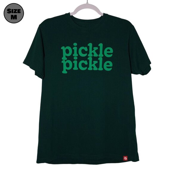Chick-fil-A Pickle Pickle USED Shirt (M, Green, Restaurant, Chicken Sandwiches) - Picture 1 of 7